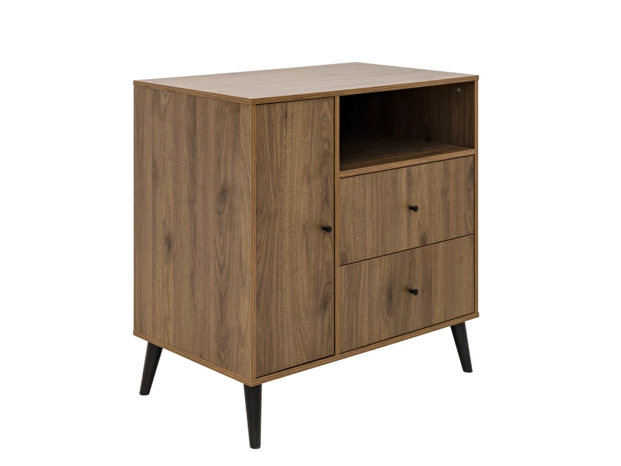 Bopita Zara commode Walnoot / Mat zwart