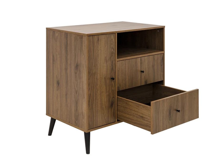 Bopita Zara commode Walnoot / Mat zwart - Afbeelding 2