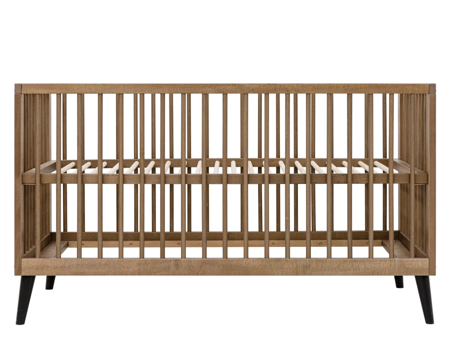 Bopita Zara meegroeibed 70x140 Walnoot / Mat zwart - Afbeelding 4