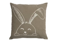 Lifetime vierkant kussen - Happy Rabbit