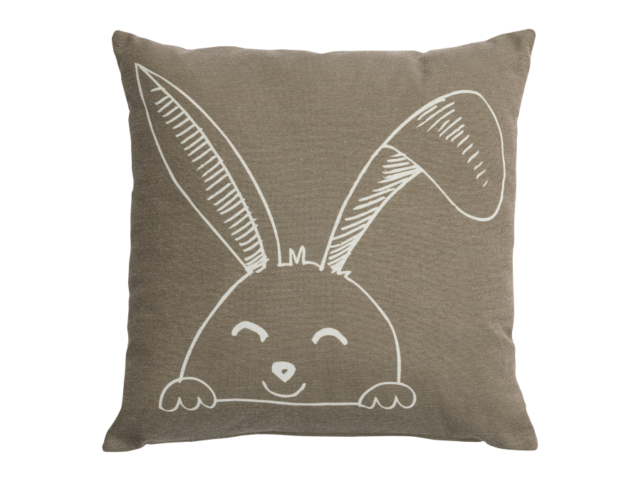 Lifetime vierkant kussen - Happy Rabbit
