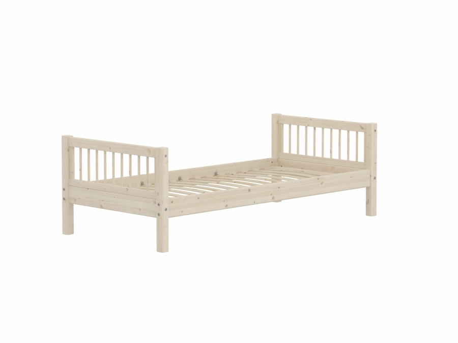 Flexa Classic eenpersoonsbed met spijlen 90x200 whitewash - Afbeelding 3