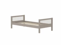 Flexa Classic eenpersoonsbed met spijlen 90x200 greywash