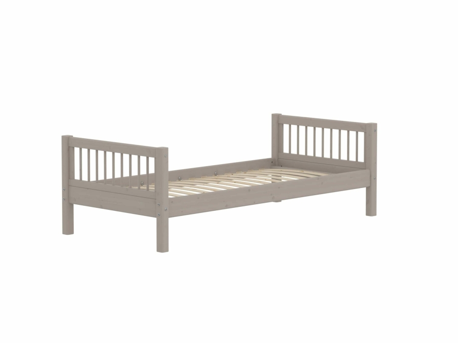 Flexa Classic eenpersoonsbed met spijlen 90x200 greywash - Afbeelding 3