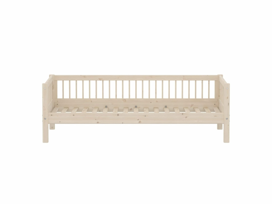 Flexa Classic bedbank met spijlen 90x200 whitewash - Afbeelding 2