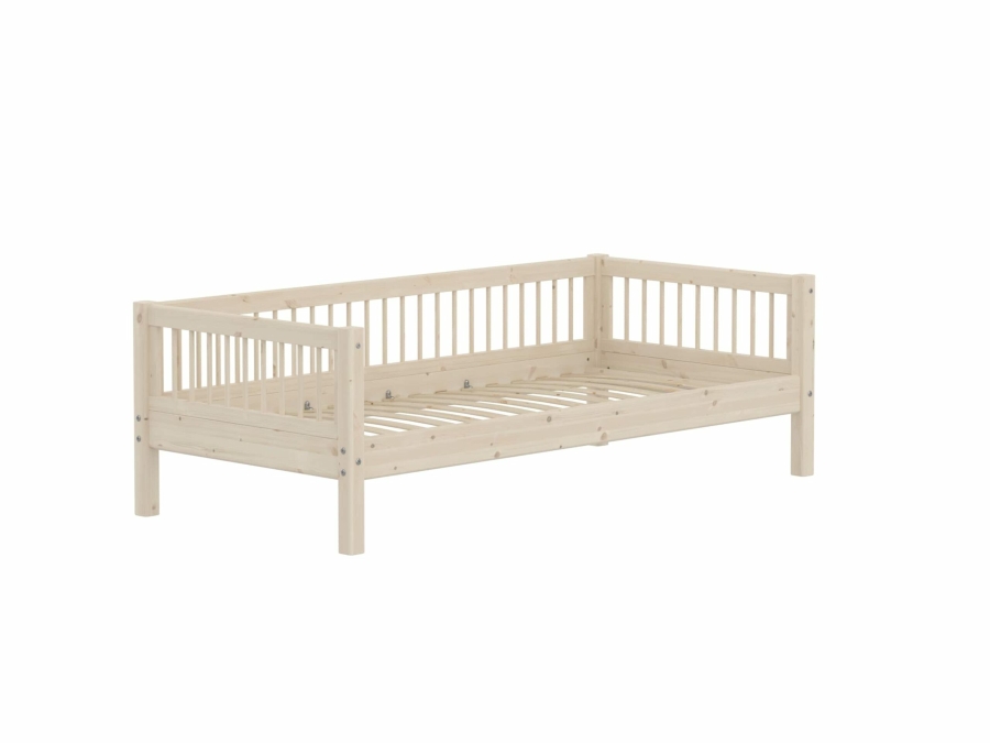 Flexa Classic bedbank met spijlen 90x200 whitewash - Afbeelding 3
