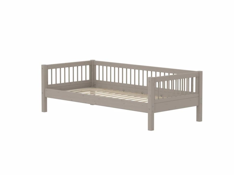 Flexa Classic bedbank met spijlen 90x200 greywash