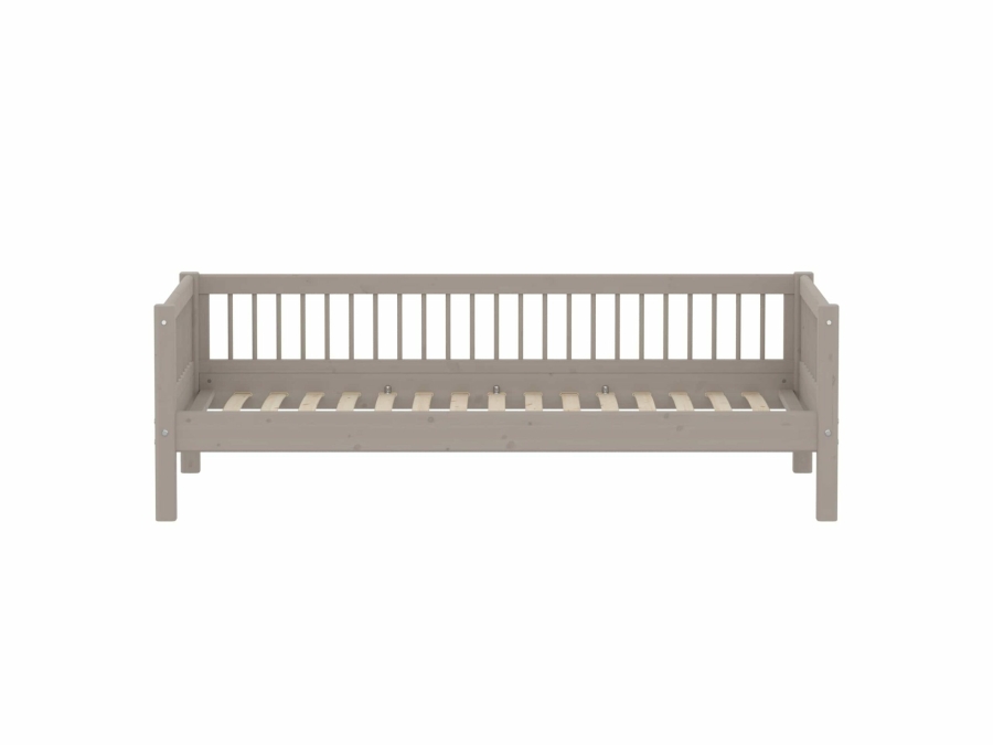 Flexa Classic bedbank met spijlen 90x200 greywash - Afbeelding 2