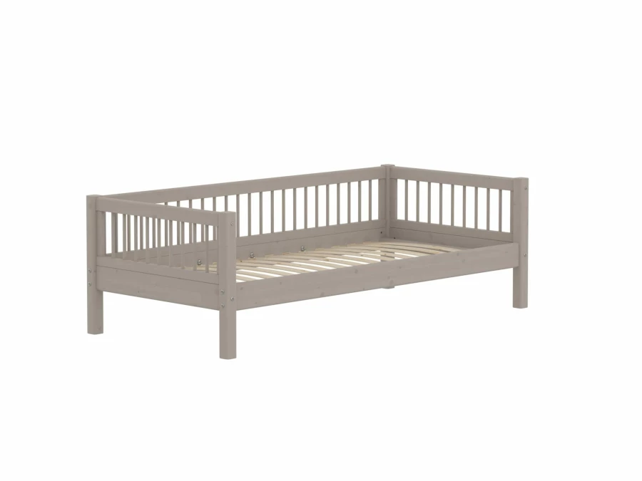 Flexa Classic bedbank met spijlen 90x200 greywash - Afbeelding 3