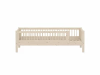 Flexa Classic bedbank met uitvalbeveiliging en spijlen 90x200 whitewash - Afbeelding 2
