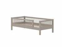 Flexa Classic bedbank met uitvalbeveiliging en spijlen 90x200 greywash