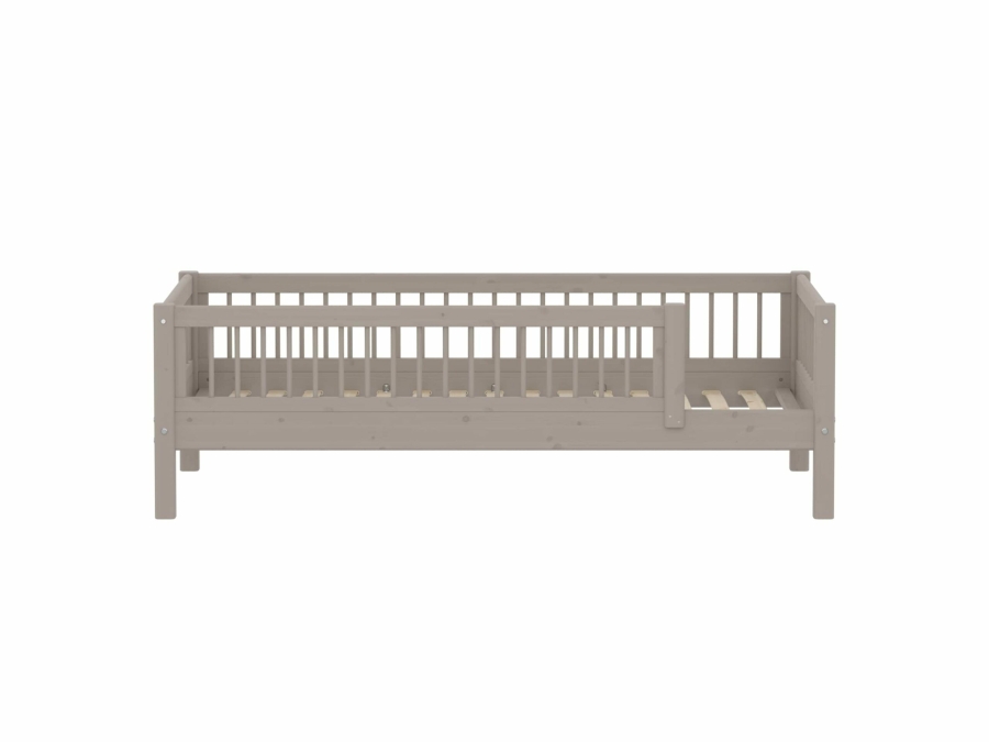 Flexa Classic bedbank met uitvalbeveiliging en spijlen 90x200 greywash - Afbeelding 2