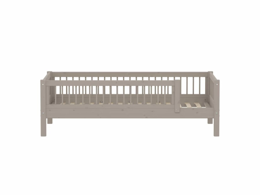Flexa Classic bedbank met uitvalbeveiliging en spijlen 90x200 greywash - Afbeelding 2