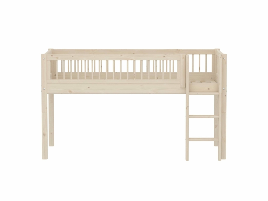 Flexa Classic halfhoogslaper met spijlen 90x200 whitewash - Afbeelding 2