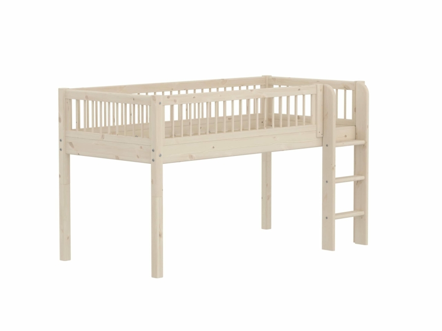 Flexa Classic halfhoogslaper met spijlen 90x200 whitewash - Afbeelding 3