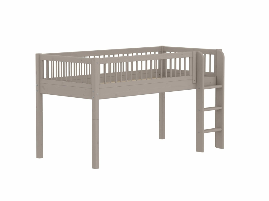 Flexa Classic halfhoogslaper met spijlen 90x200 greywash - Afbeelding 3