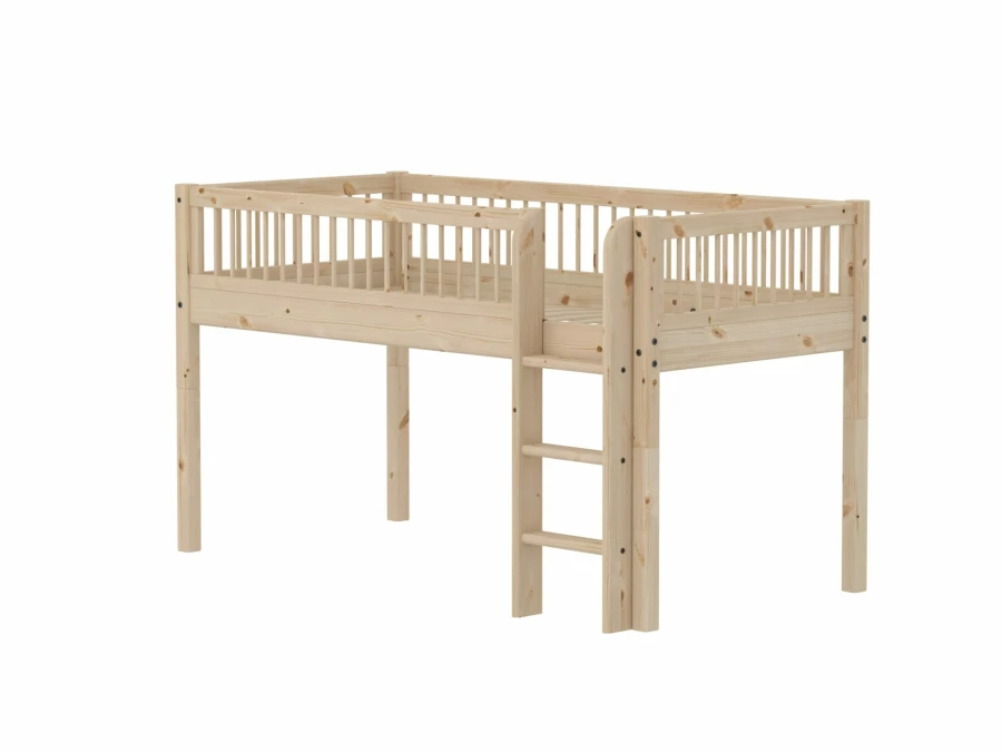 Flexa Classic halfhoogslaper met spijlen 90x200 raw - Afbeelding 3