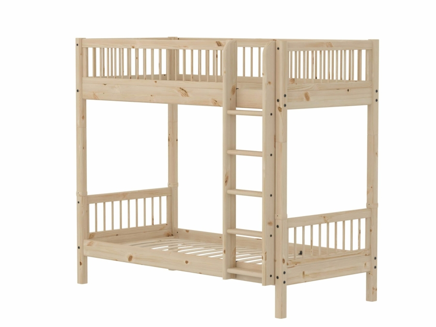 Flexa Classic stapelbed met spijlen 90x200 raw - Afbeelding 3