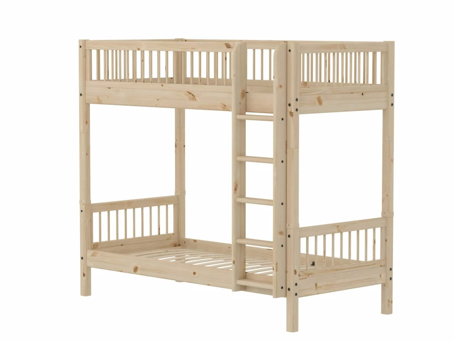 Flexa Classic stapelbed met spijlen 90x200 raw - Afbeelding 3