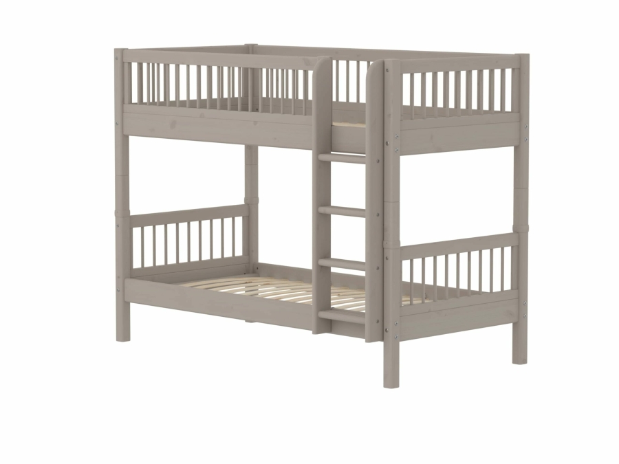 Flexa Classic stapelbed met spijlen 90x200 greywash - Afbeelding 3
