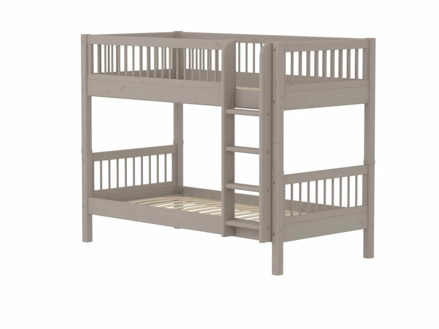 Flexa Classic stapelbed met spijlen 90x200 greywash - Afbeelding 3