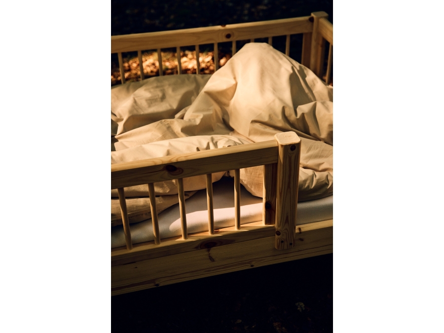 Flexa Classic bedbank met spijlen, uitvalbeveiliging en opberglades 90x200 raw - Afbeelding 6