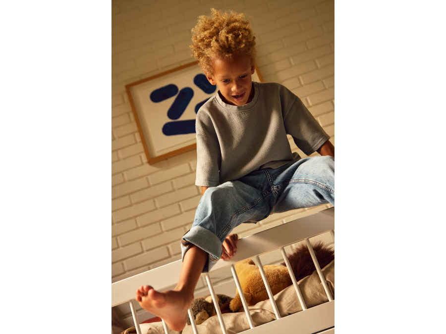 Flexa White Halfhoogslaper m. schuine ladder en glijbaan - Crossbars - Afbeelding 7