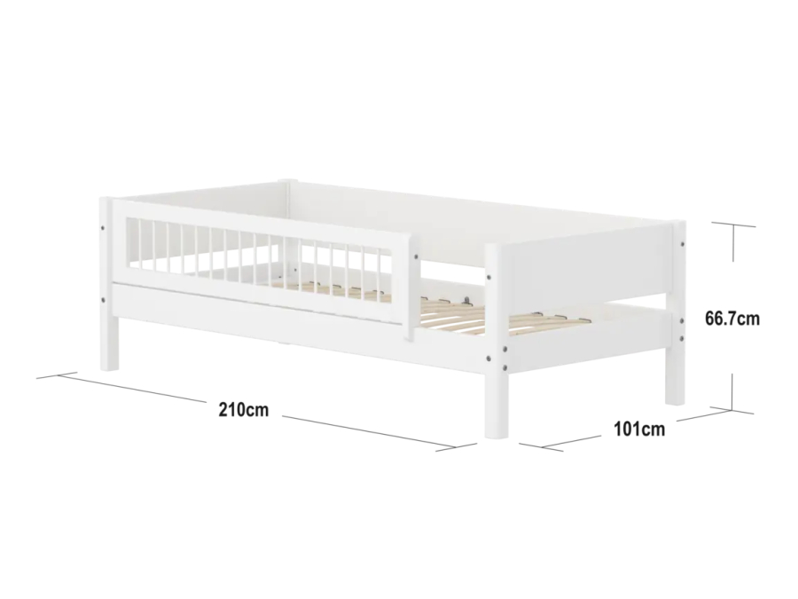 Flexa White Bedbank met uitvalbeveiliging - Crossbars - Afbeelding 4