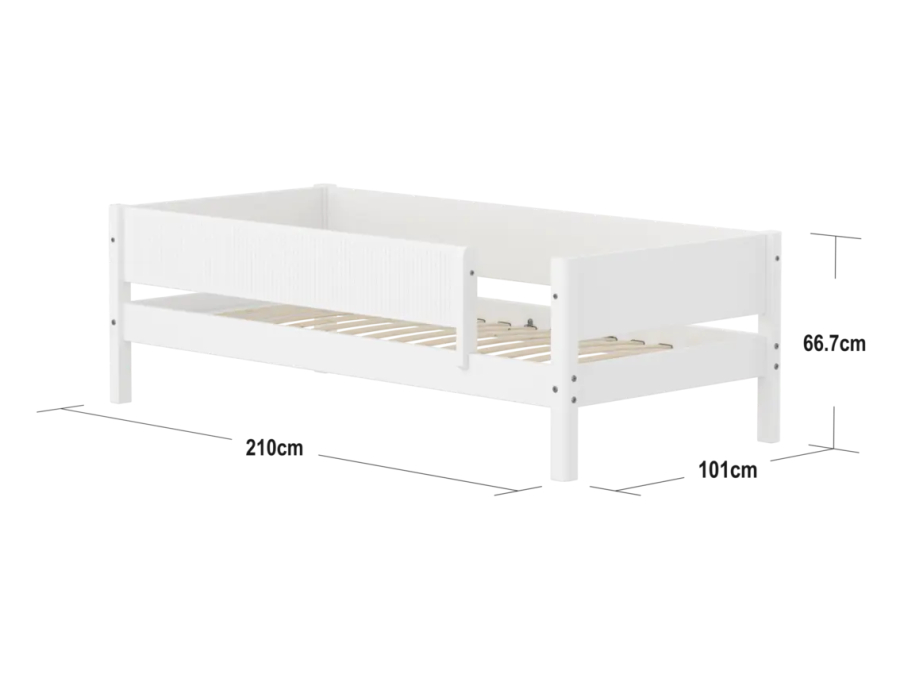 Flexa White Bedbank met uitvalbeveiliging - Grooves - Afbeelding 4