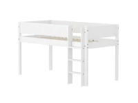 Flexa White Halfhoogslaper m. rechte ladder - Grooves