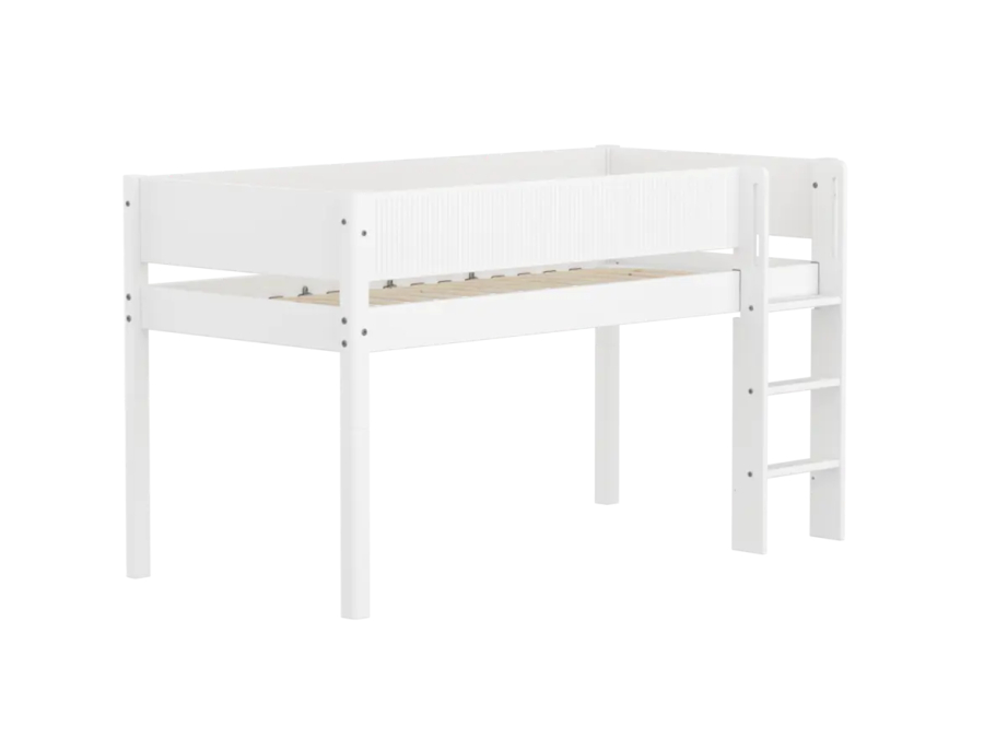 Flexa White Halfhoogslaper m. rechte ladder - Grooves - Afbeelding 3