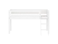 Flexa White Halfhoogslaper m. schuine ladder - Crossbars - Afbeelding 2