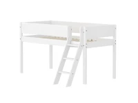 Flexa White Halfhoogslaper m. schuine ladder - Grooves