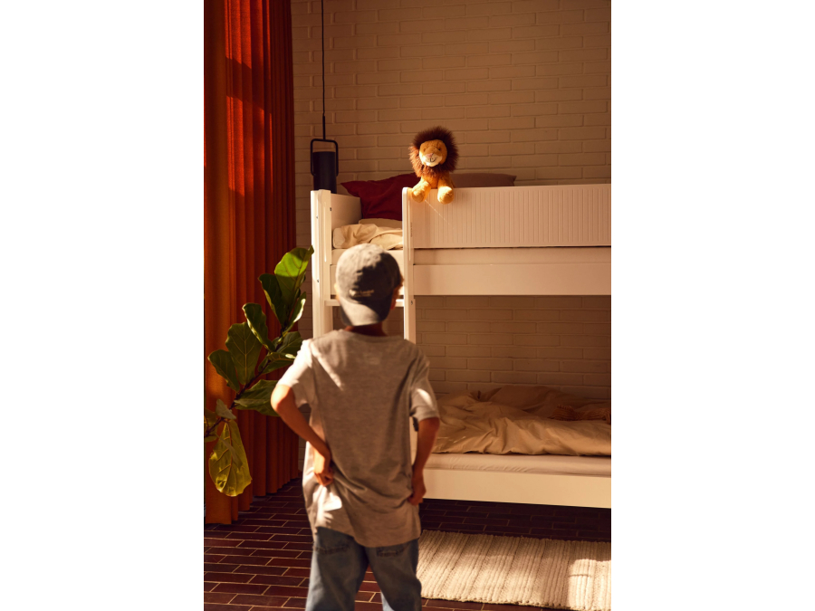 Flexa White Halfhoogslaper m. rechte ladder en glijbaan - Grooves - Afbeelding 6