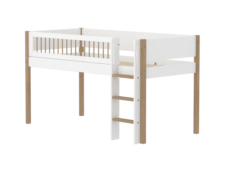Flexa Nor Halfhoogslaper m. spijlen rechte ladder