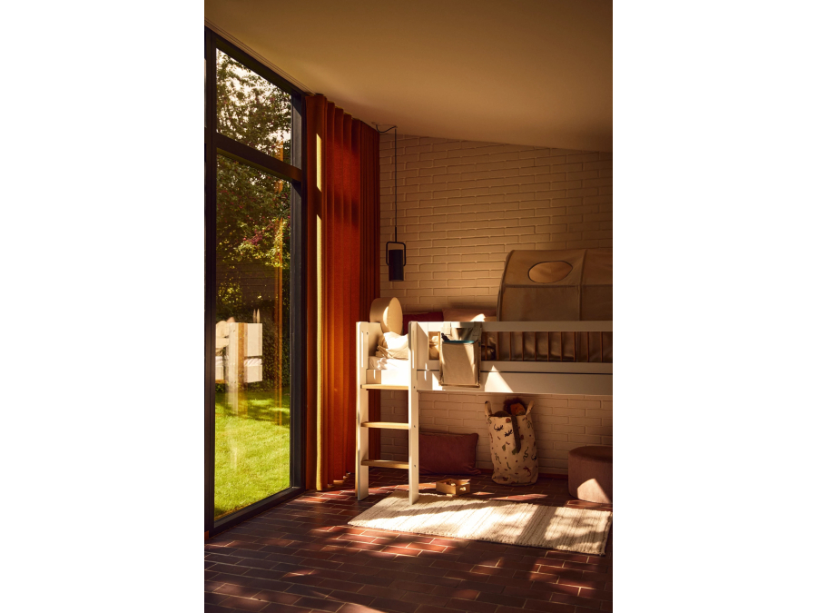 Flexa Nor Halfhoogslaper m. spijlen en schuine ladder - Afbeelding 6