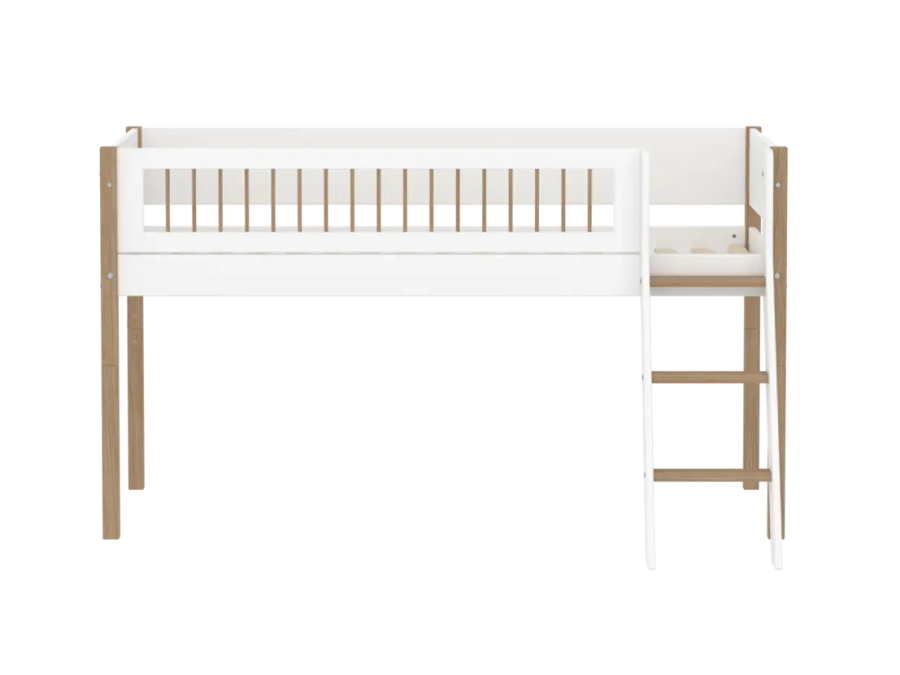 Flexa Nor Halfhoogslaper m. spijlen en schuine ladder - Afbeelding 2