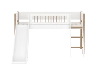 Flexa Nor Halfhoogslaper m. spijlen schuine ladder en glijbaan - Afbeelding 2