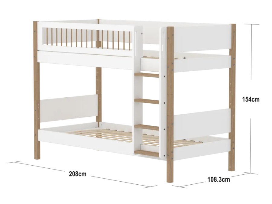 Flexa Nor Stapelbed met spijlen - Afbeelding 4