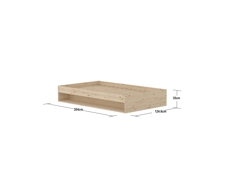 Flexa Grow platformbed 120x200 - naturel - Afbeelding 4