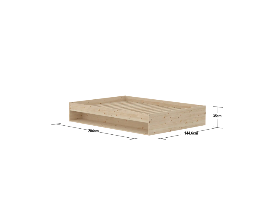 Flexa Grow platformbed 140x200 - naturel - Afbeelding 4