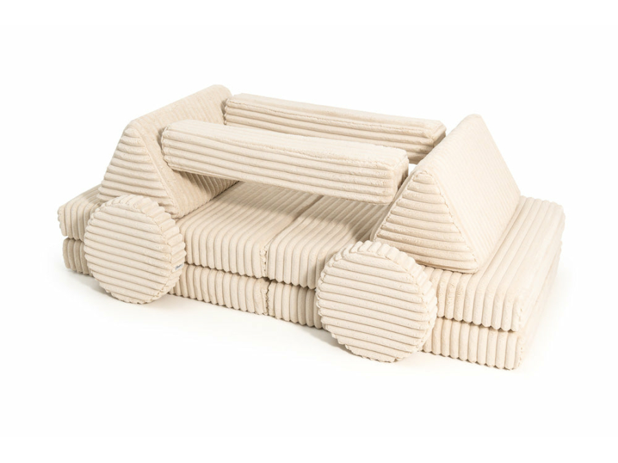 Shappy Pure Speelbank - Ribstof Wafel - Cream Beige - Afbeelding 5