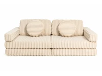 Shappy Pure Speelbank - Ribstof Wafel - Cream Beige