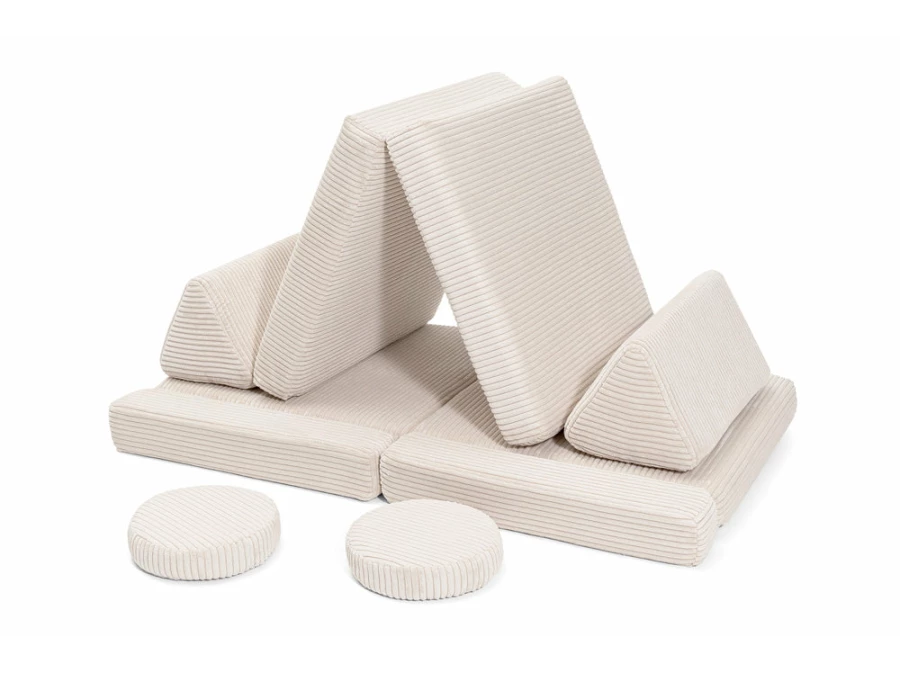 Shappy Pure Speelbank Mini - Ribstof - Vanilla - Afbeelding 2