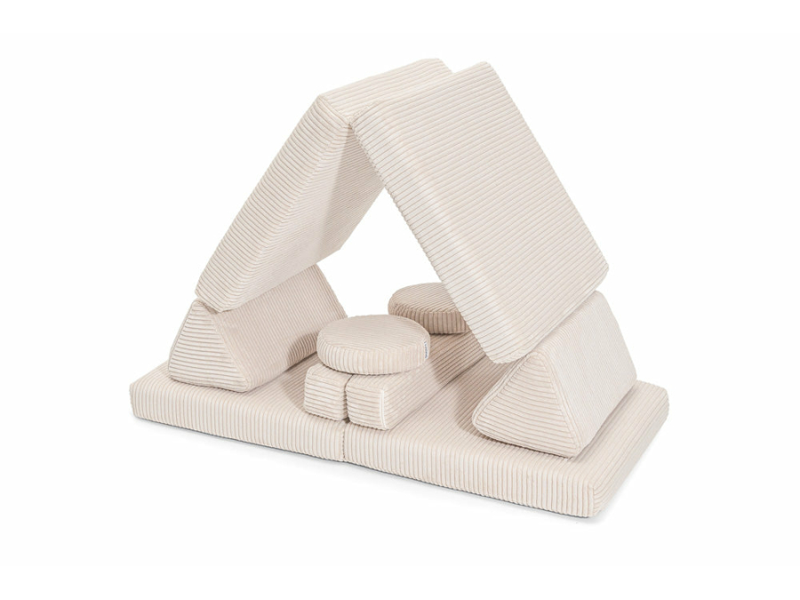 Shappy Pure Speelbank Mini - Ribstof - Vanilla - Afbeelding 6