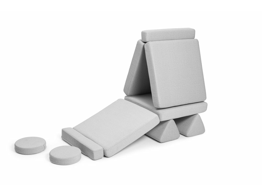 Shappy Original Speelbank Mini - Ultra plush - Light Grey - Afbeelding 3