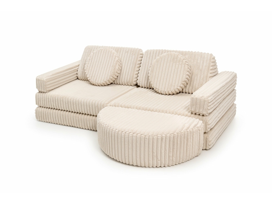 Shappy Pure schommel - Ribstof Wafel - Cream Beige - Afbeelding 2