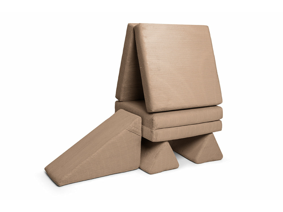 Shappy Original glijbaan - Ribstof - Chocolate - Afbeelding 2