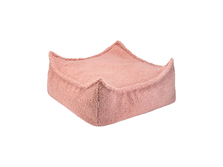 WigiWama square ottoman - Guava Pink