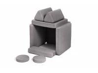 Shappy Original Speelbank Mini - Ultra plush - Dark Grey - Afbeelding 9